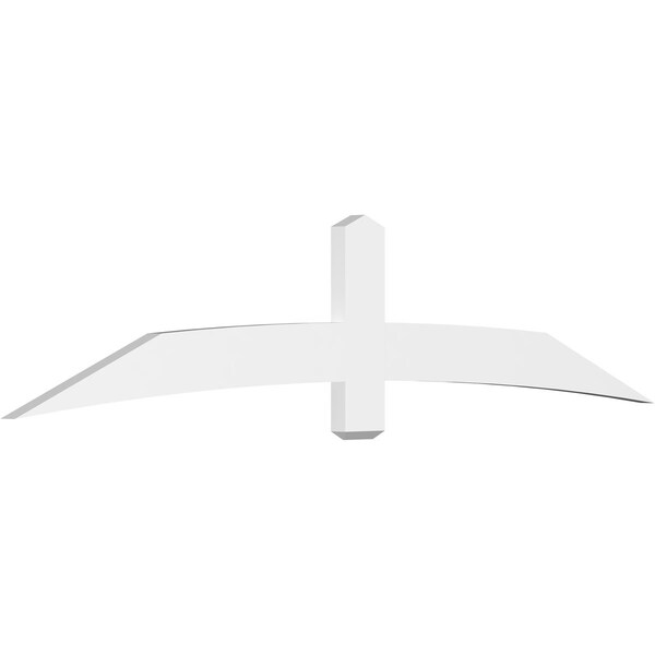 Ekena Millwork Bellingham Architectural Grade PVC Gable Bracket, 96"W x 20"H x 2"D x 6"F, 5/12 Pitch GBP096X20X0206BEL00 - main